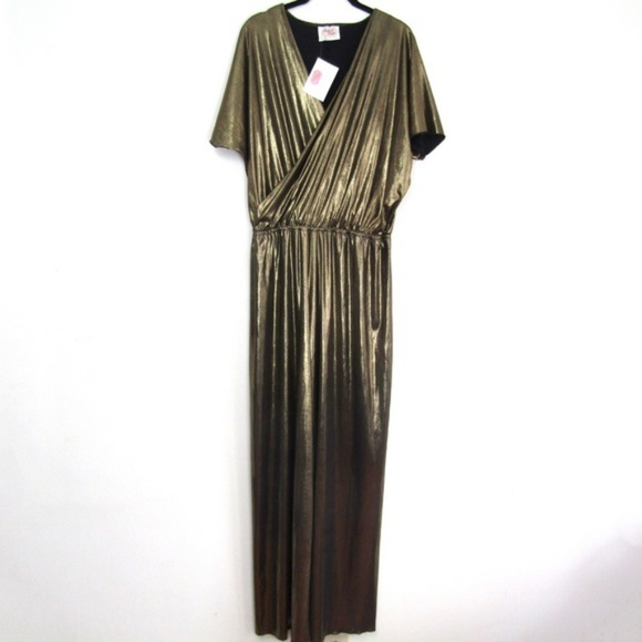 studio 54 gold jumpsuit